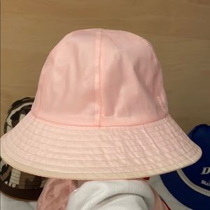 pink water repellent bucket hat